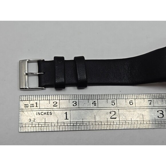 Hamlin Ultra Thin Steel Blue Dial Date Quartz 100 Ft Water Resistant New Battery - Picture 9 of 11